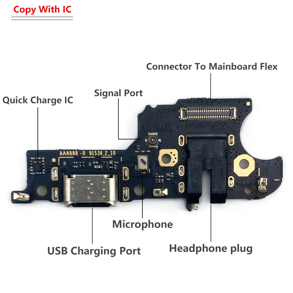 Новая зарядная док-станция с USB-разъемом и зарядным портом с IC-разъемом, гибкий кабель для OPPO Realme 7 6 5 2 3 Pro C11 C20 C25 C12 C15 C21