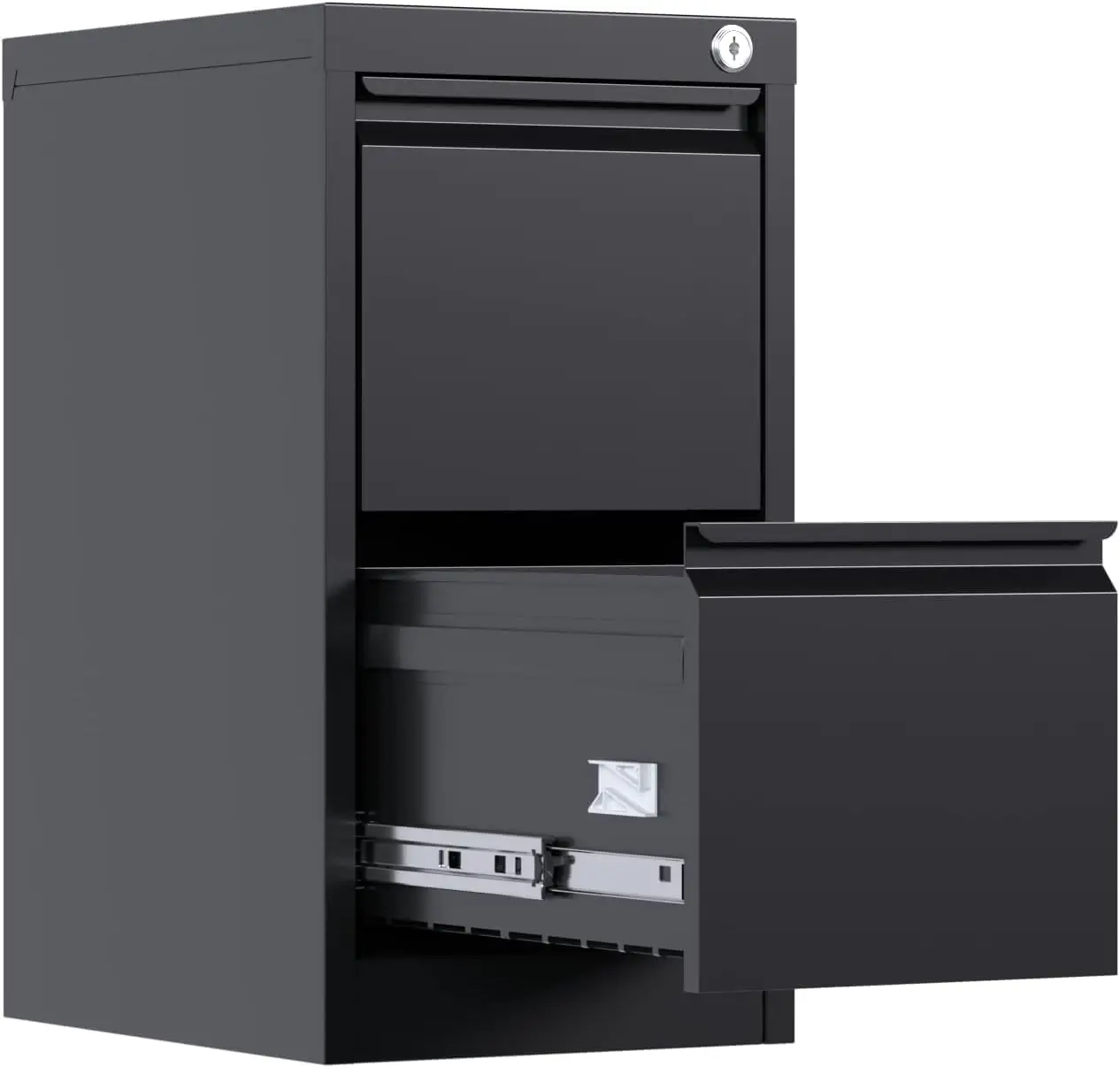 

28.7'' Metal Filing Cabinet For Letter, Legal, A4 & F4 Documents, Large Capacity File Storage Cabinet With Secure Lock For Offic