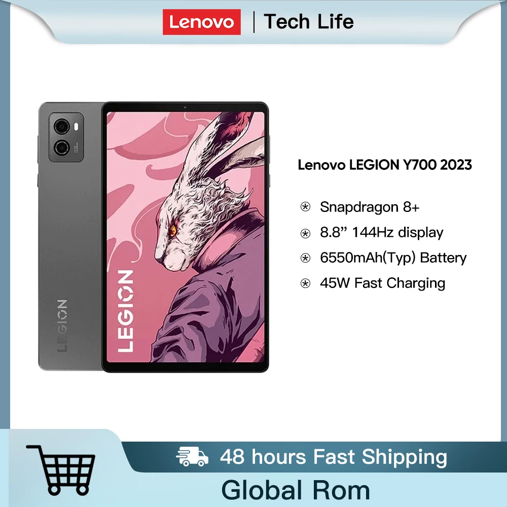 Lenovo LEGION Y700 2023 Global Rom 8.8 "Tablet 16GB 512GB 12GB 256GB Snapdragon 8 + Gen 1 Interface Dual Type-C Android 13 Novo