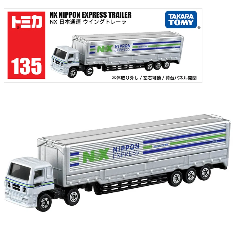 Takara Tomie Tomicalong Type Tomica No.135 Nx Nippon Express Wing Trailer Cars Kids Speelgoed Motorvoertuig Diecast Metalen Model