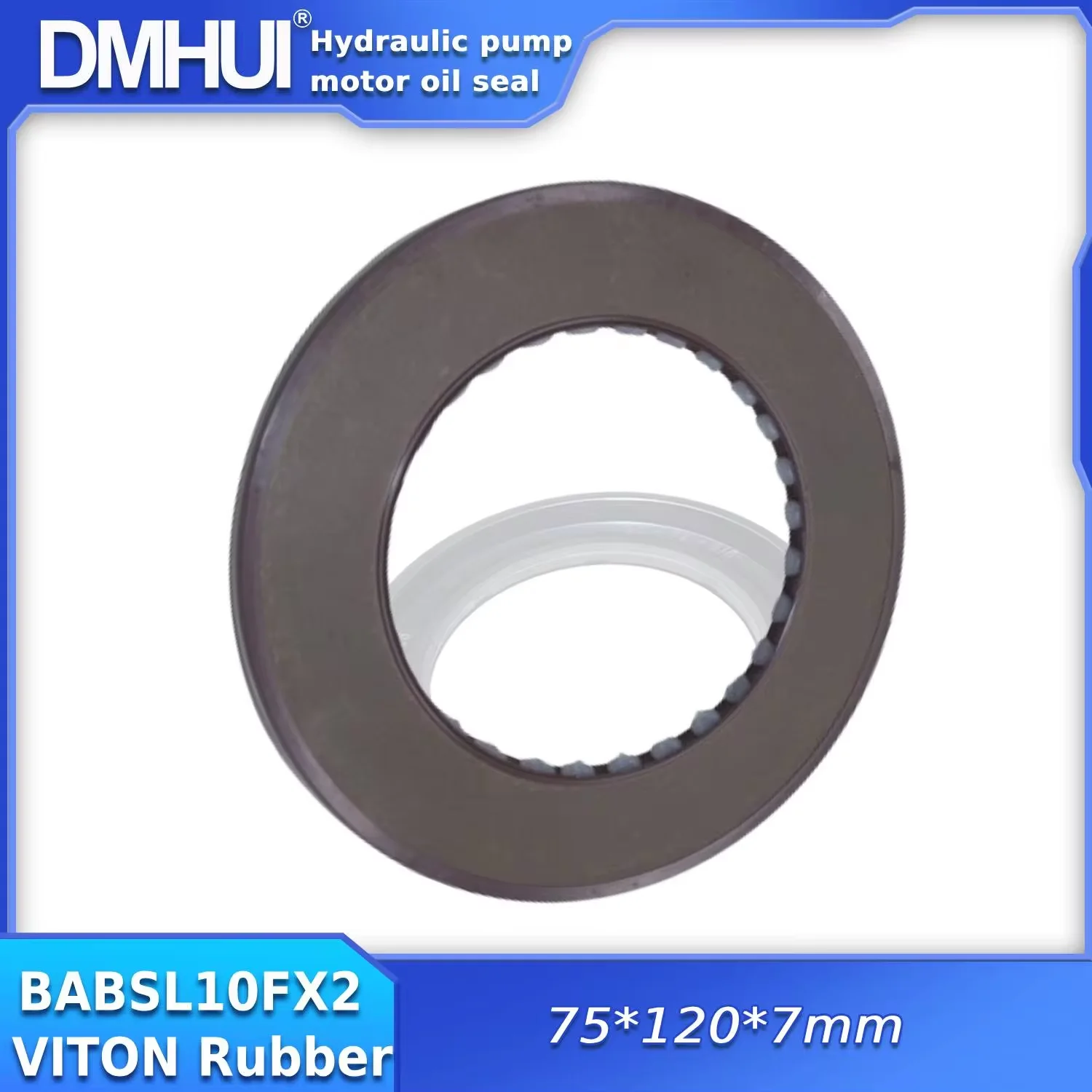 

DMHUI Hydraulic Pump Rubber Seal 75x120x7mm BABSL10FX2 Type VITON Industrial Machinery Replacement Parts for Rexroth/R902601823