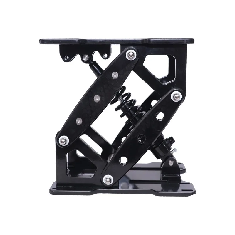 Seat Manual Lifting Legs RV Ship Yacht Seat Aluminum Base Bracket Black Square Support