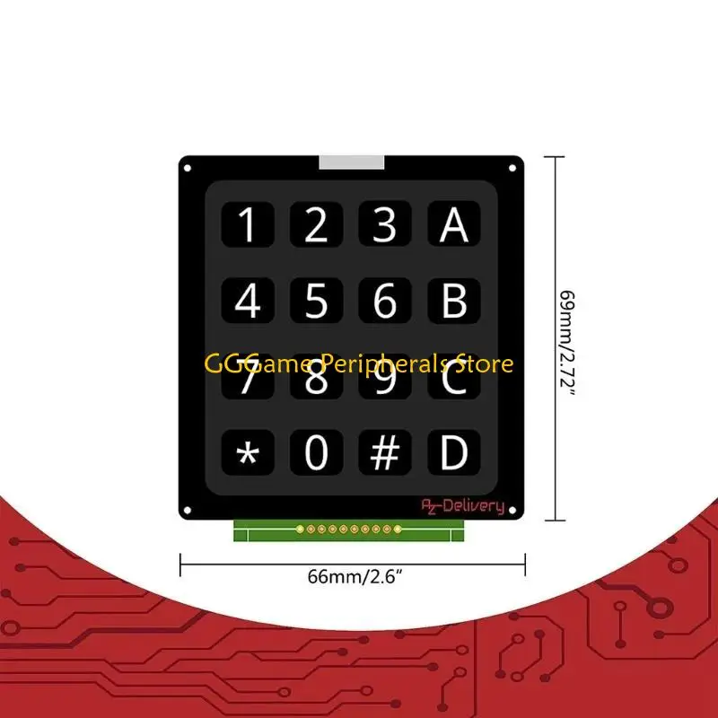 U55B Matrixes Extension Keyboard 16 Membrane Button Keypad Keyboard DIY Kits