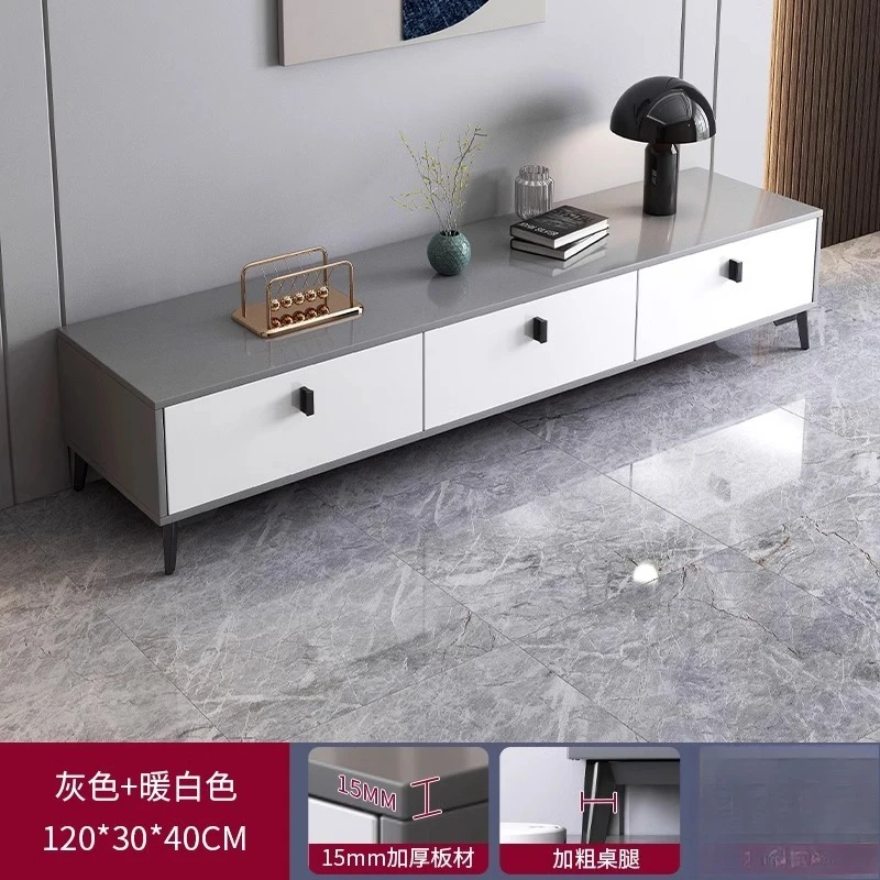 

TV cabinet modern simple small apartment living room household new floor storage locker integrated TV cabinet