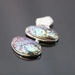 26*38mm Natural prevalent abalone seashells colours paua shell beads stones DIY pendant jewelry making design crafts