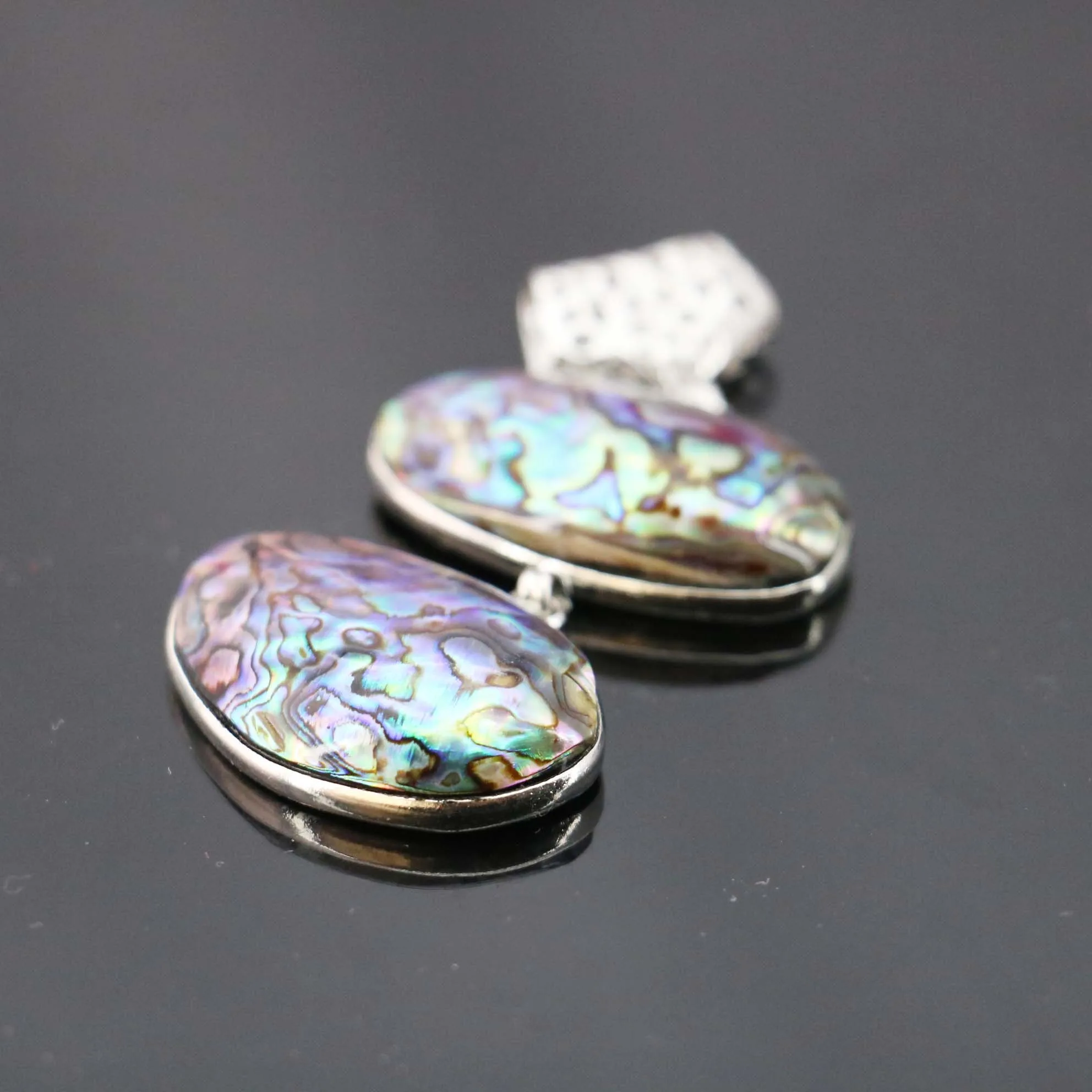 26*38mm Natural prevalent abalone seashells colours paua shell beads stones DIY pendant jewelry making design crafts