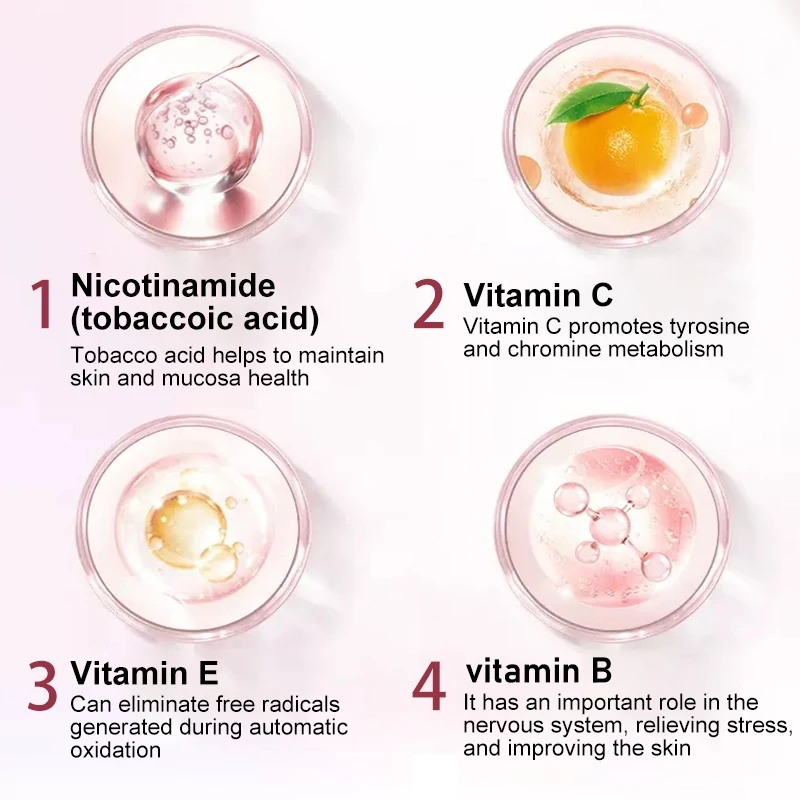 Niacinamide Capsules Contain Vitamin B3 - 99% High Purity Promotes Immune System and Skin Health