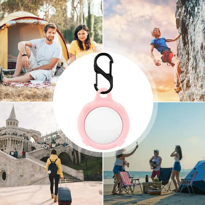 Waterproof Anti-lost Keychain Holder Silicone Case For Tag Dog Cat Pet Collar Keys Trackers Protector Full Cover Ptotect Case