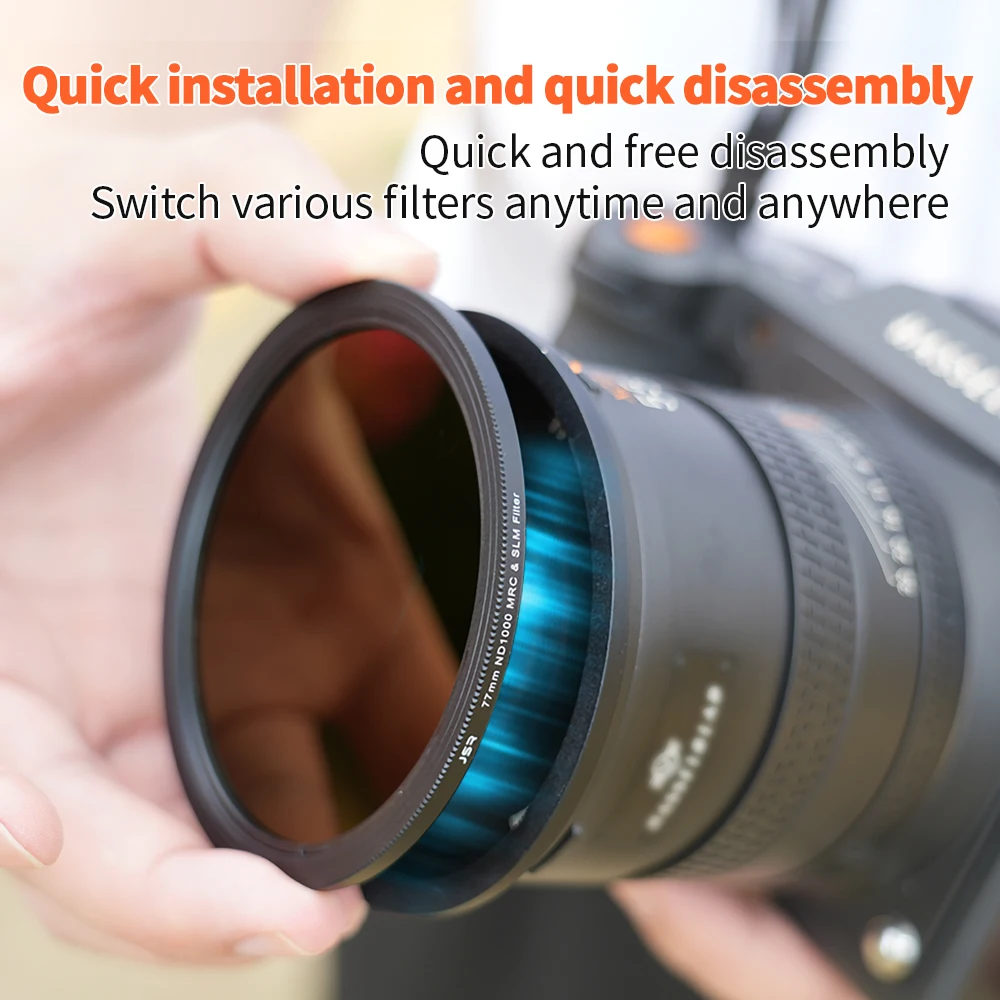 Magnetic Adapter Ring / UV CPL Star Gold Blue Streak Black Mist ND Lens Filter for Canon Nikon Fujifilm Sony 52/58/67/77 mm Lens