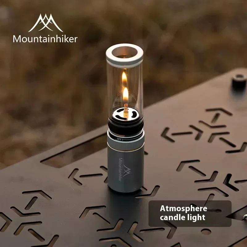 Montainhiker Camping Gas Candle Lamp Light Compact Butane Gas Light Outdoor Use for Camping Fishing Picnic Night Light Gas Lamp