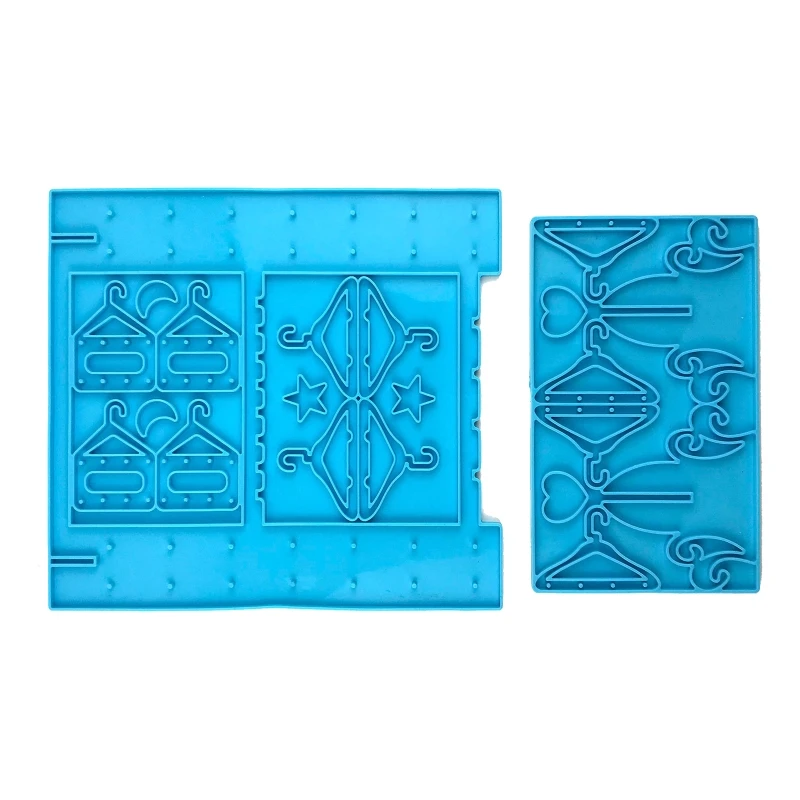 

2Pcs Earring Storage Rack Drop Molds Diy Earring Display Rack Silicone Mold