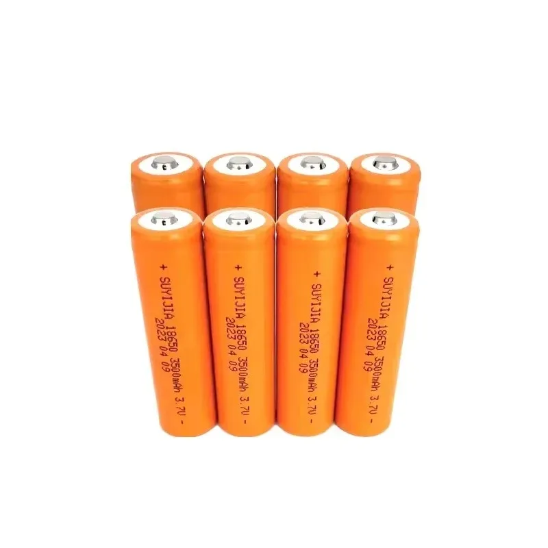 True Capacity 3.7V 18650 3500mAh Lithium Battery Rechargeable Li Ion for Handheld Fan LED Light Flashlight Screwdriver Batteries