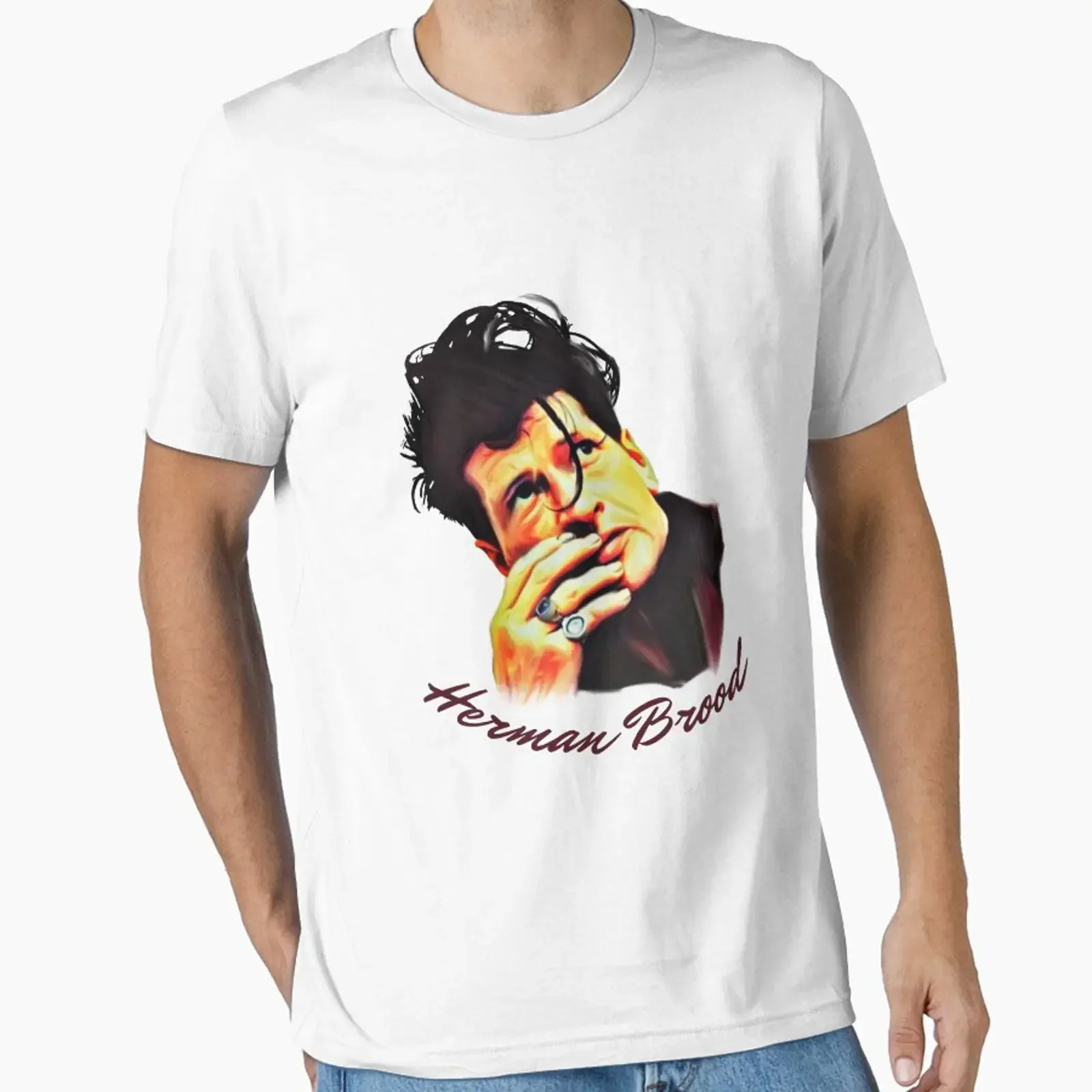 Herman Brood designed and sold by Migiteart vintage Washed streetwear Comfortable homme Casual Top For Everyday Wear graphic