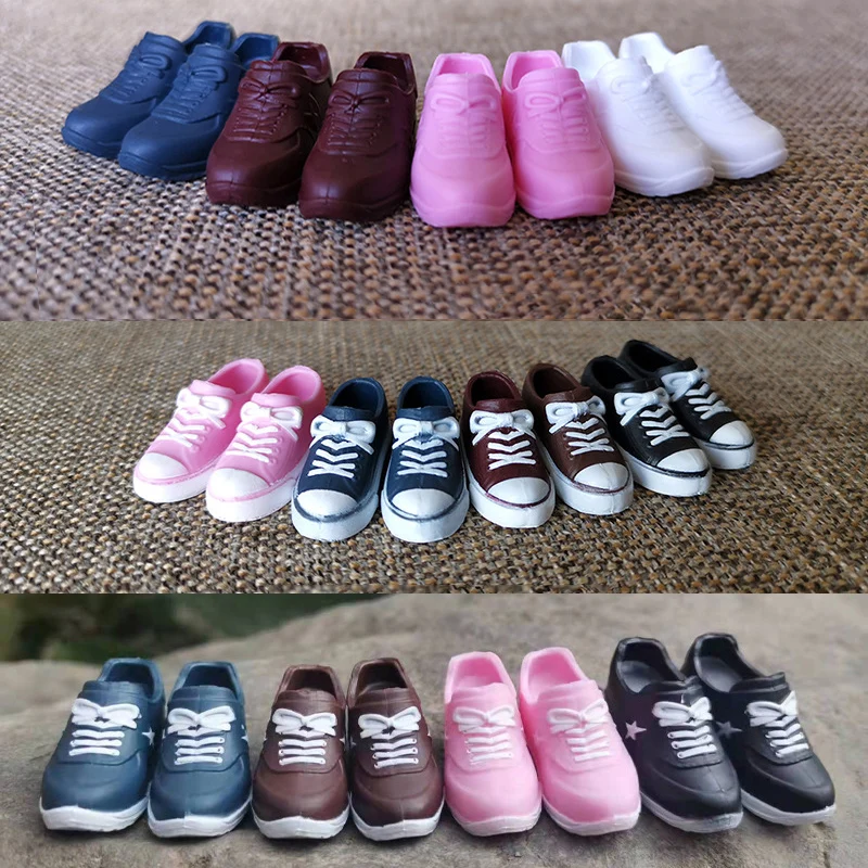 HOUZIWA Blyth Doll Shoes Plastic Doll Sneaker Shoes For Azone,Kurhn,Licca,barbes 1/6 Dolls