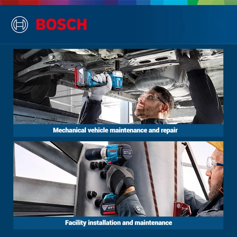 Bosch GDS18V-350 Cordless Brushless High Torque Impact Wrench 18V Lithium Ion for Construction Scaffolders Professional Tool