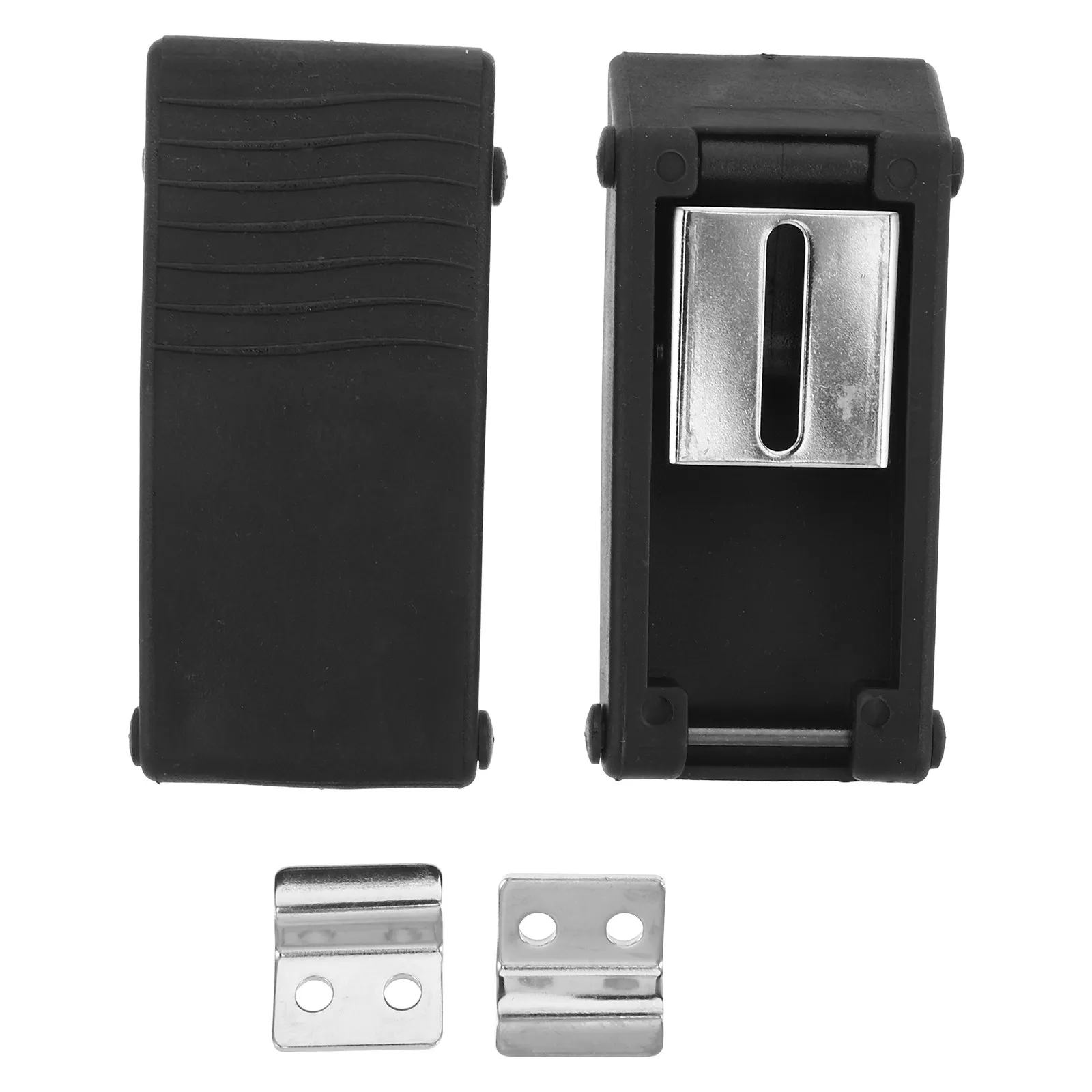 2Pcs Engine Hood Latch Shockproof Sealed Rubber Draw Latch Elastic Heavy Duty T-Handle Hasps Tool Cabinet Utility Box