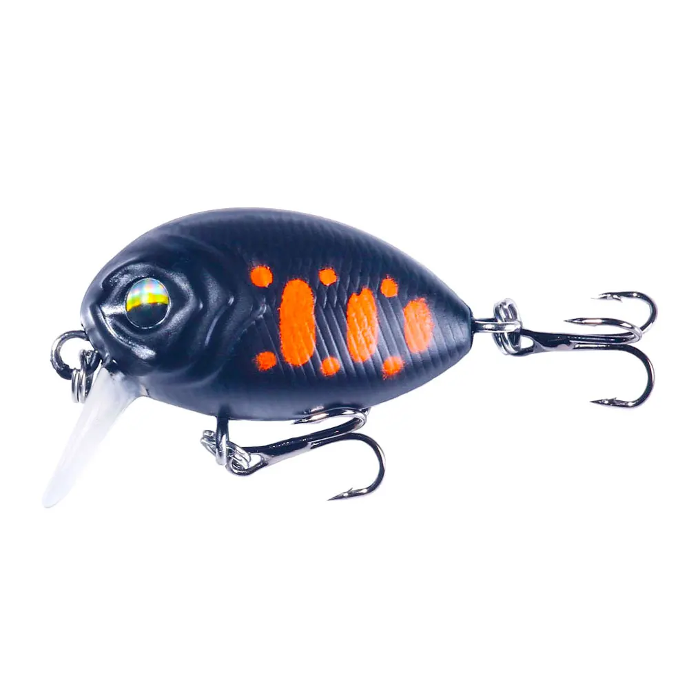 Mini crankbait 3,8 cm 3,8 g señuelo duro wobbbler triple para trucha lubina perca