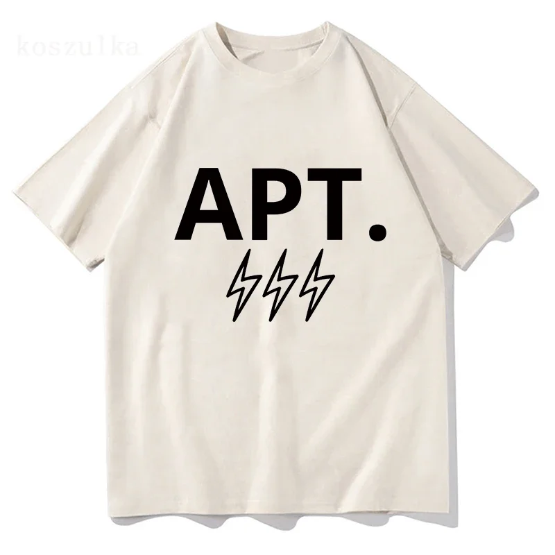 APT Yeah Yeah T Shirt Bruno Mars and Rose Men Clothing Harajuku Unisex High Quality Cotton Tops Funny Graphic T Shirts Fan Gift