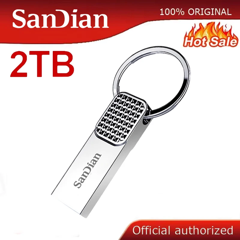 Original 2TB USB 3.1 Flash Drive High-Speed Pen Drive 1TB 512GB Metal Waterproof USB Memory For Computer Phone Storage Devices