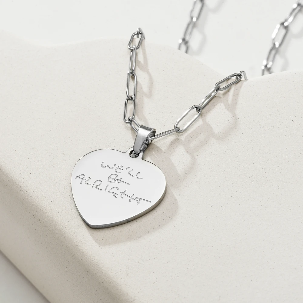 Fashion Love Lettering Necklace for Women Cool Style Punk Choker Hip-Hop Men's Sweater Chain Jewelry Accessory Gifts for Girls