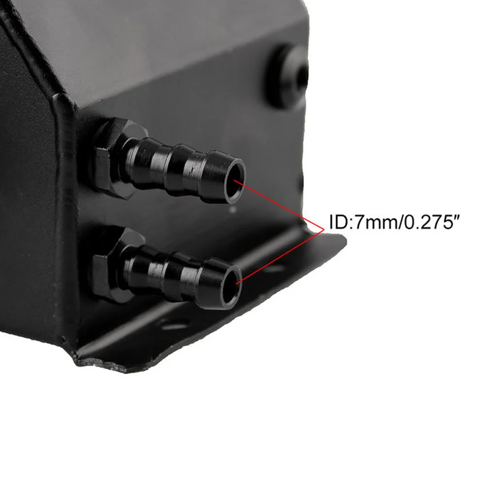 

1L Aluminum Oil Catch Can Car Breather Tank For Universal Fitment Vehicle Crankcase Ventilation System High Performance Cooling