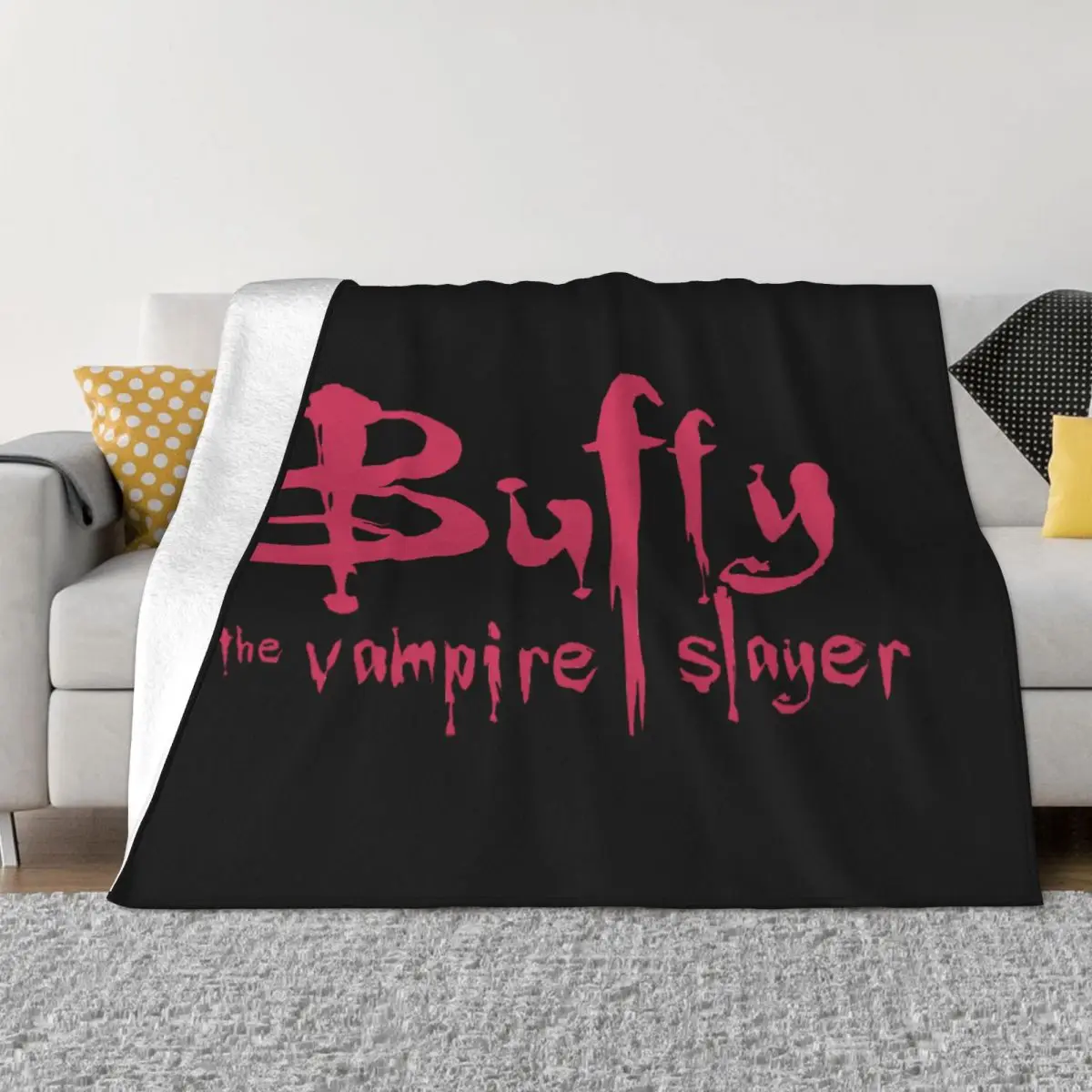 Sofa Fleece Buffy The Vampire Slayer Throw Blanket Warm Flannel Supernatural TV Show Blankets for Bed Car Couch Bedspreads