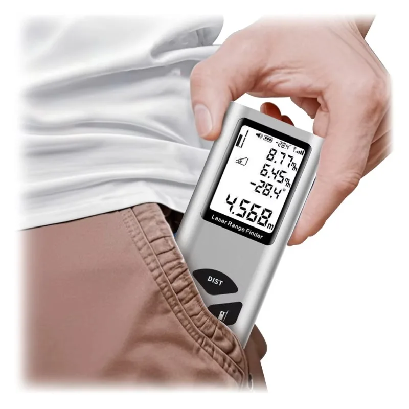 

Hot Sell 40m Long Rechargeable Laser Rangefinder Laser Distance Meter Measurement Tool Line Laser Level