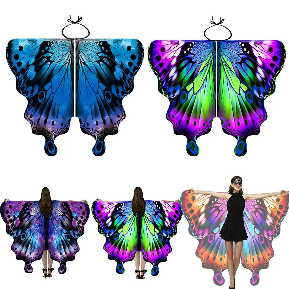 New Party Accessories Butterfly Shawl Cape Gift Props Party Favor Faire Butterfly Wings Cosplay Fairy Wings Cloak Adult