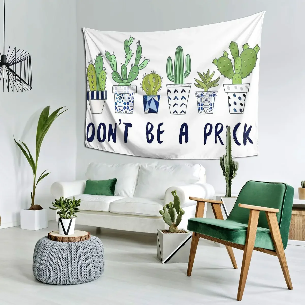 Don't Be A Prick Tapestry Hippie Wall Hanging Aesthetic Home Decoration Tapestries for Living Room Bedroom Dorm Room