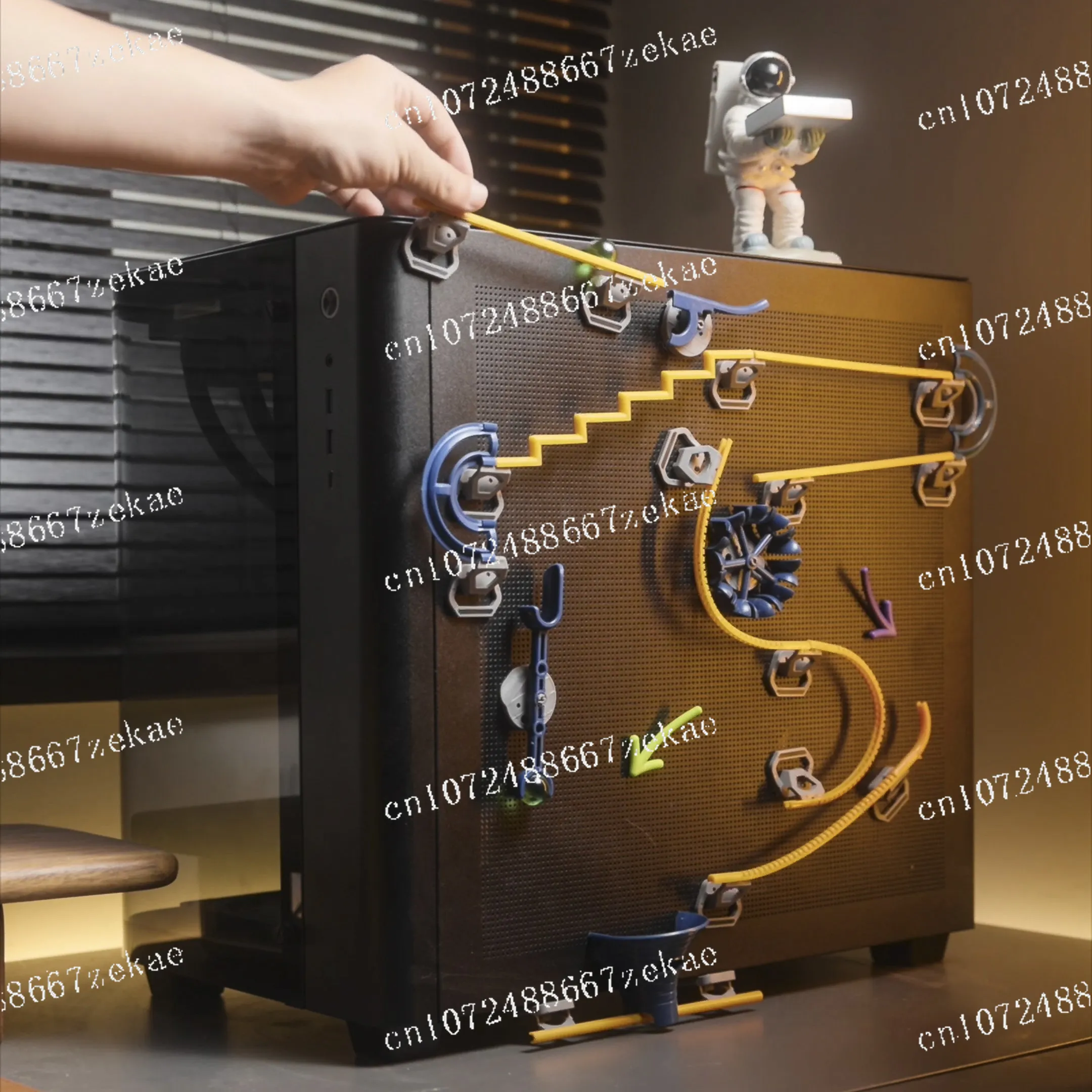 Pista de Bolas de Pachinko, Bloques de Construcción Magnéticos, Juguete de Ensamblaje para Niños, Adhesivo para Refrigerador, Rompecabezas de Montaña Rusa