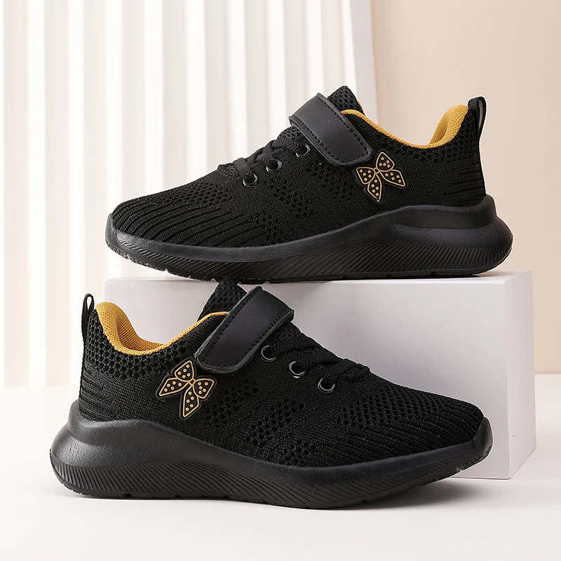 زوج من الأحذية الرياضية الشبكية للأطفال للفصول الأربعة، قابلة للتنفس، مريحة، مقاومة للاهتراء، مقاس 28-40، MF-888PJ