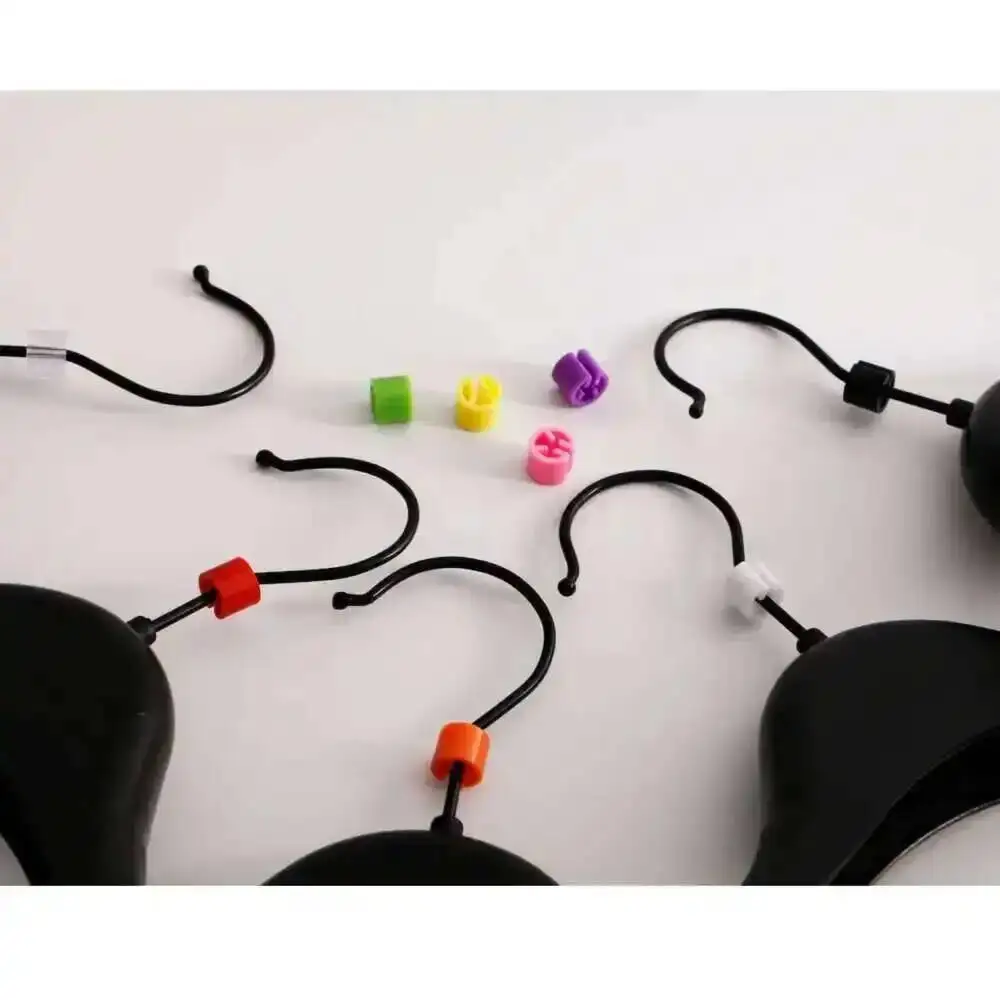 100 Uds. Colgador de plástico a presión, marcadores de tamaño, perchas, Clips circulares para tamaños, accesorios de ropa, tubo de etiqueta marcado