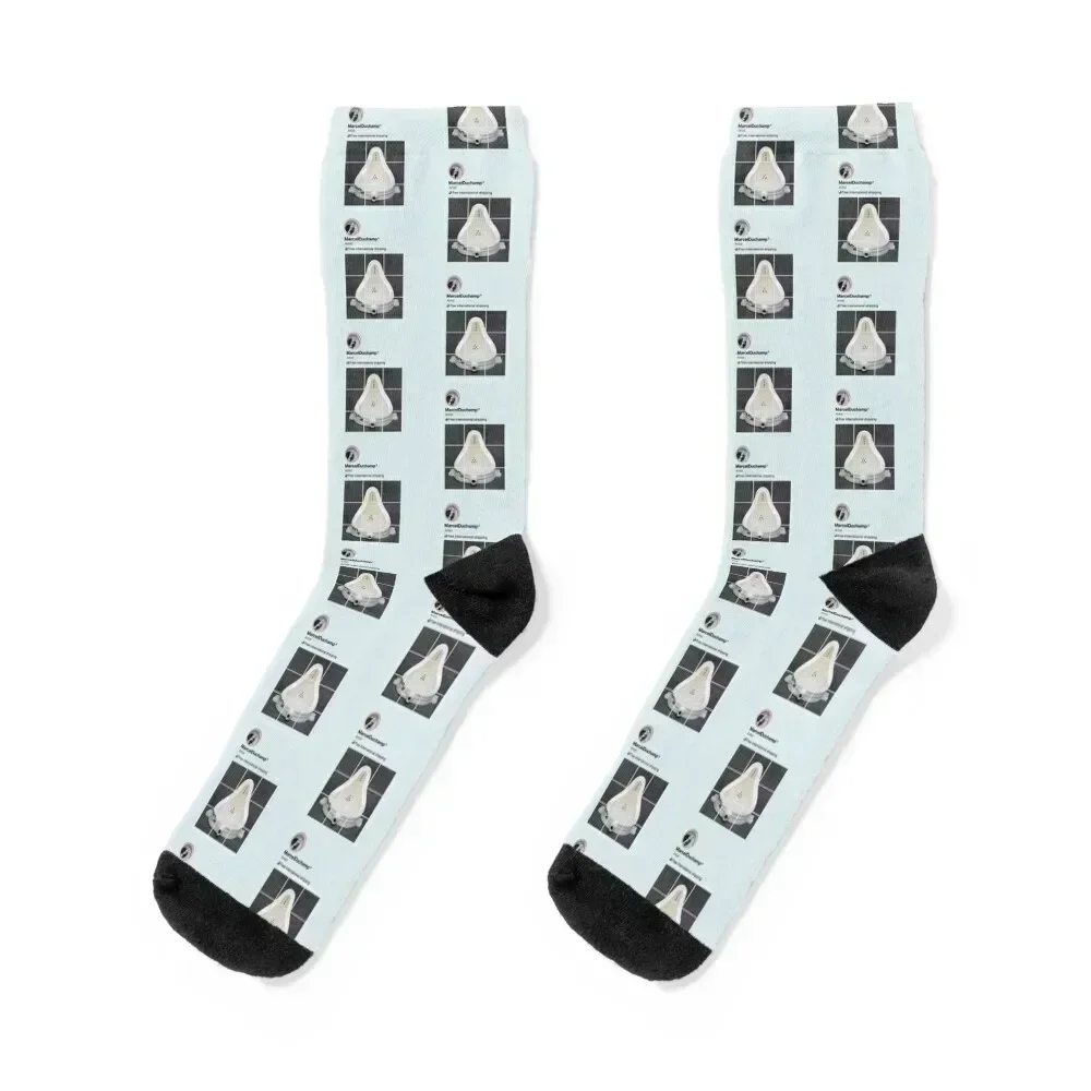 Marcel Duchamp Social Networks Painting Painter Contemporary Art Socks essential man Men's Socks Luxury Women's