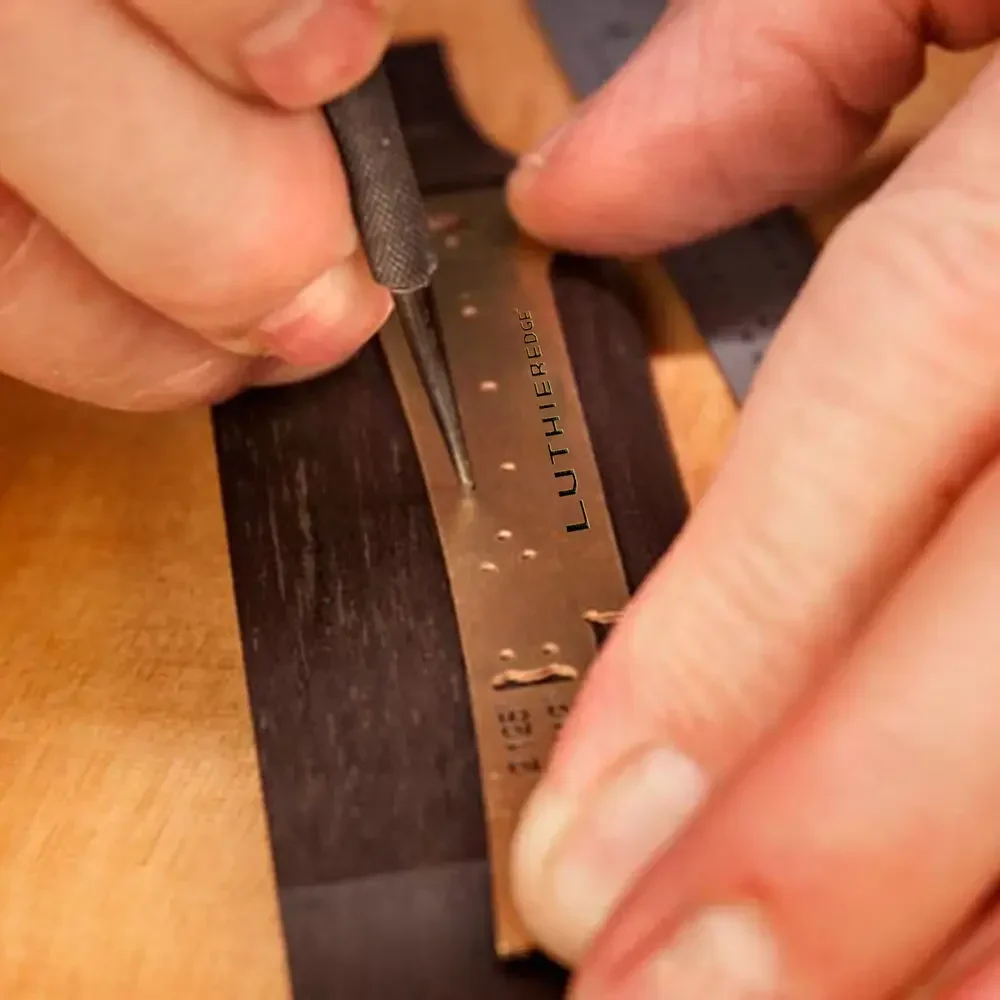 Yue Yun Music Store-Folk Martin guitar bridge size shape measuring ruler piano code piano making tools -Hot Sale