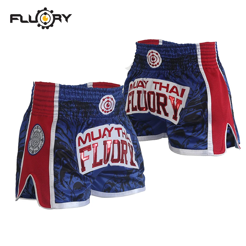 Afbeelding 7: FLUORY Muay Thai Shorts Free Combat Mixed Martial Arts Bokstraining Wedstrijdbroek Heren en Dames