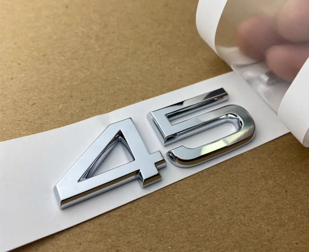 For Audi Q2 Q3 Q4 Q5 Q6 Q7 Q8 Model 1.9 2.0 2.5 3.0 4.0 5.0 TDI 30 35 40 45 50 55 TFSI Version 2.0 3.0T 3D Car Trunk Logo Sticke