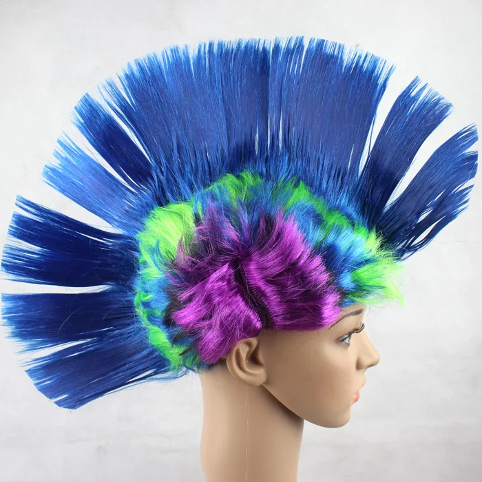 Cosplay Karneval Perücke für Geburtstagsfeier, lustige Haarhut-Accessoires, Tanz-Kopfschmuck, Nation Disco primitive Kopfbedeckung – Detail 3