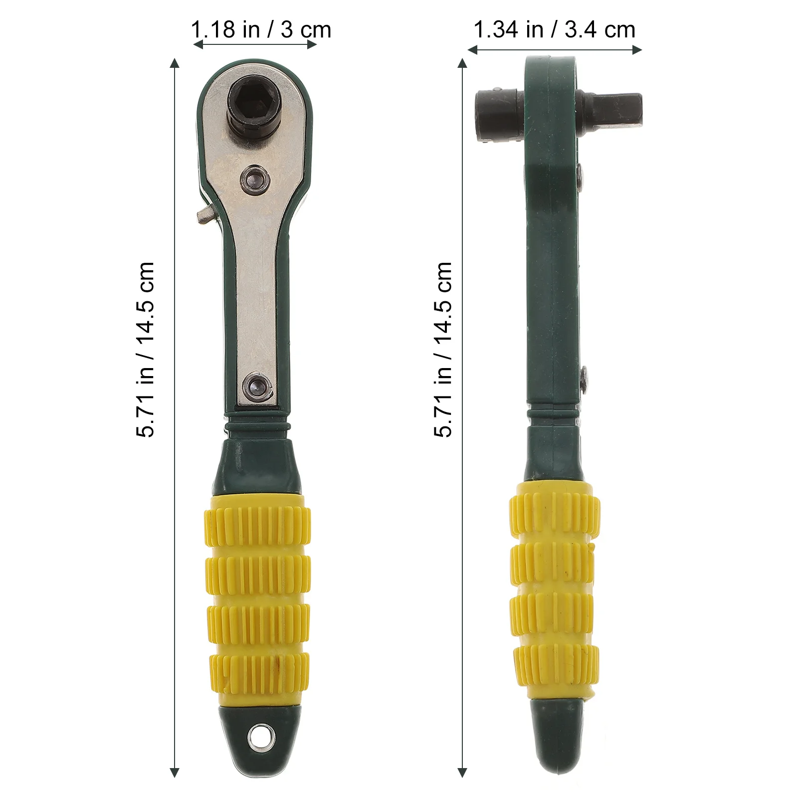 

3Pcs Quick Ratchet Wrench Ergonomic Handle Durable Portable Ratchet Spanner for Bike Home Repair Mechanical Use Smooth Operation