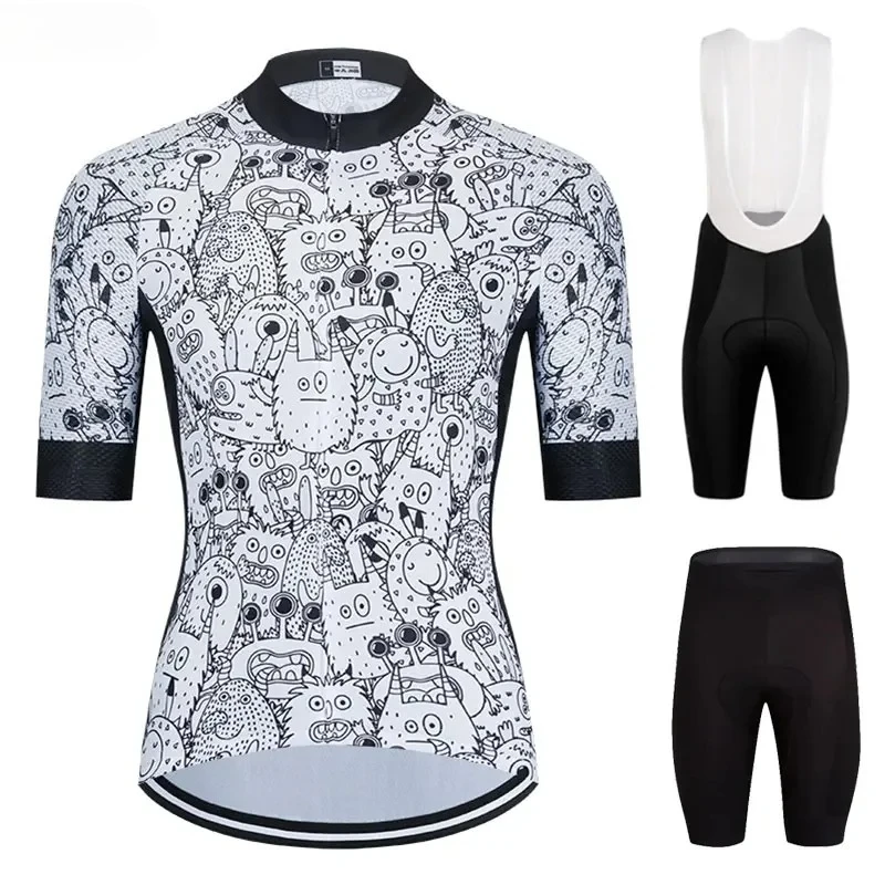 

2026 Cartoon Monster Cycling Jersey Sets Bike Summer Cycling Wear Bicycle Clothing Men Cycling Clothing MTB Bike Shirts Uniforms