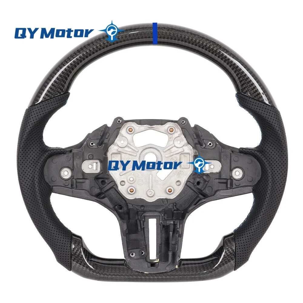 Рулевое колесо из настоящего углеродного волокна с подогревом для BMW M3 G80 M4 G82 M5 F90 M8 X3M X4M X5M X6M F97 F95 F96 G20 G30 G22 G01 G02 G05 G06
