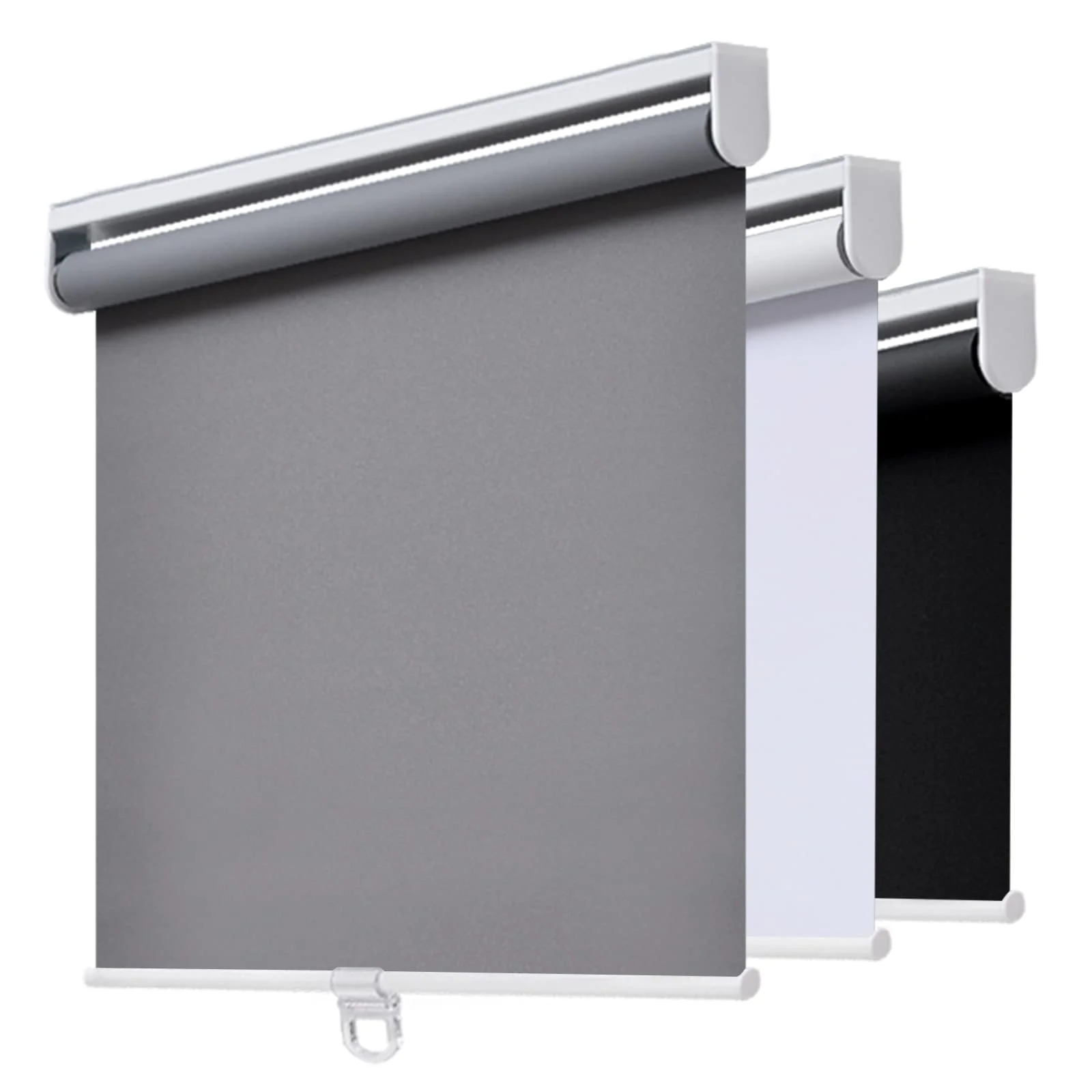 

Cordless Free-Stop 100% Blackout Roller Shades, UV Protection, Thermal Insulated Blinds for Home and Office, Custom Size & color