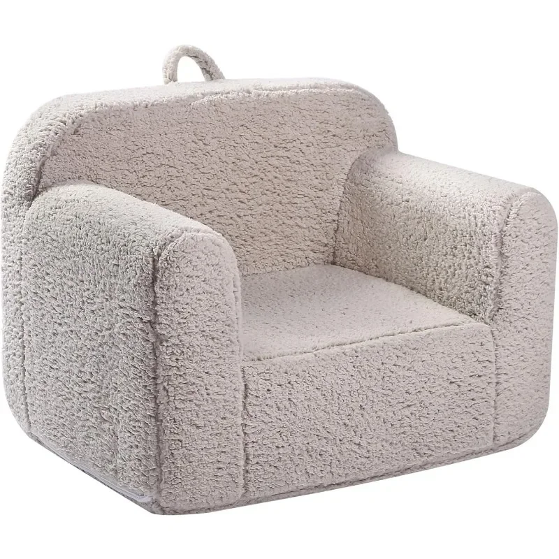 

Kids Snuggly-Soft Sherpa Chair, Cuddly Toddler Foam Chair for Boys and Girls