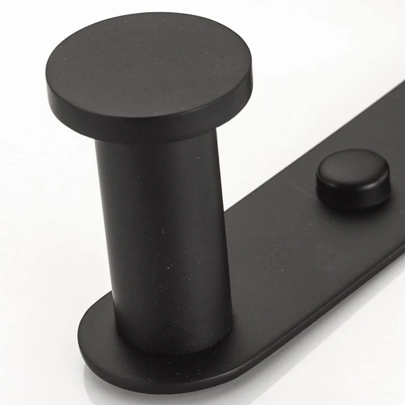 Kledingstuk Haak 304 Rvs Handdoek Haak Multi-Haak Handdoek Rek Haak Zwarte Rij Haak