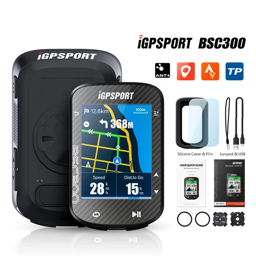 IGPSPORT BSC300 ruta navegación Lengua española bicicleta GPS ordenador ciclismo velocímetro inalámbrico bicicleta GPS versión aerodinámica odómetro