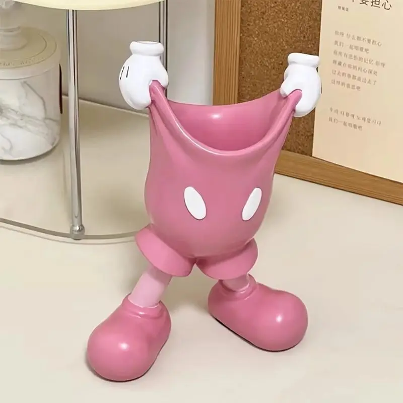 Portalápices Kawaii de Mickey Mouse de Disney, lápiz de dibujos animados, papelería, decoración de escritorio para estudiantes, Idea de regalo de Navidad