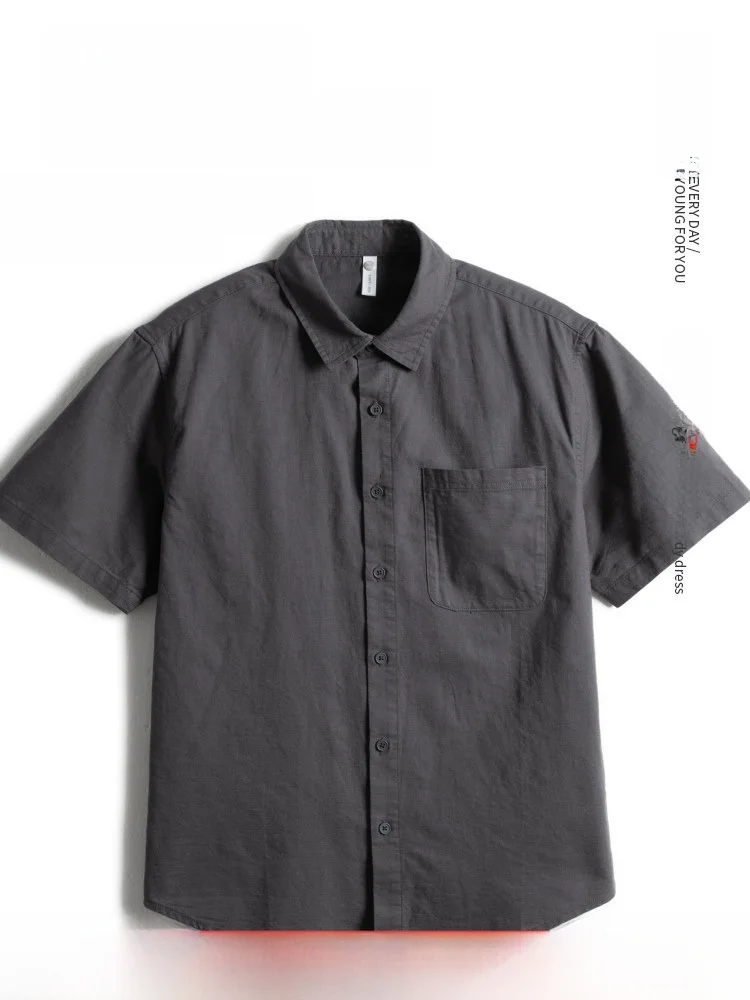 

Легкая дышащая одежда из хлопка и льна для папы, летняя модная городская мужская одежда, удобная и стильная.