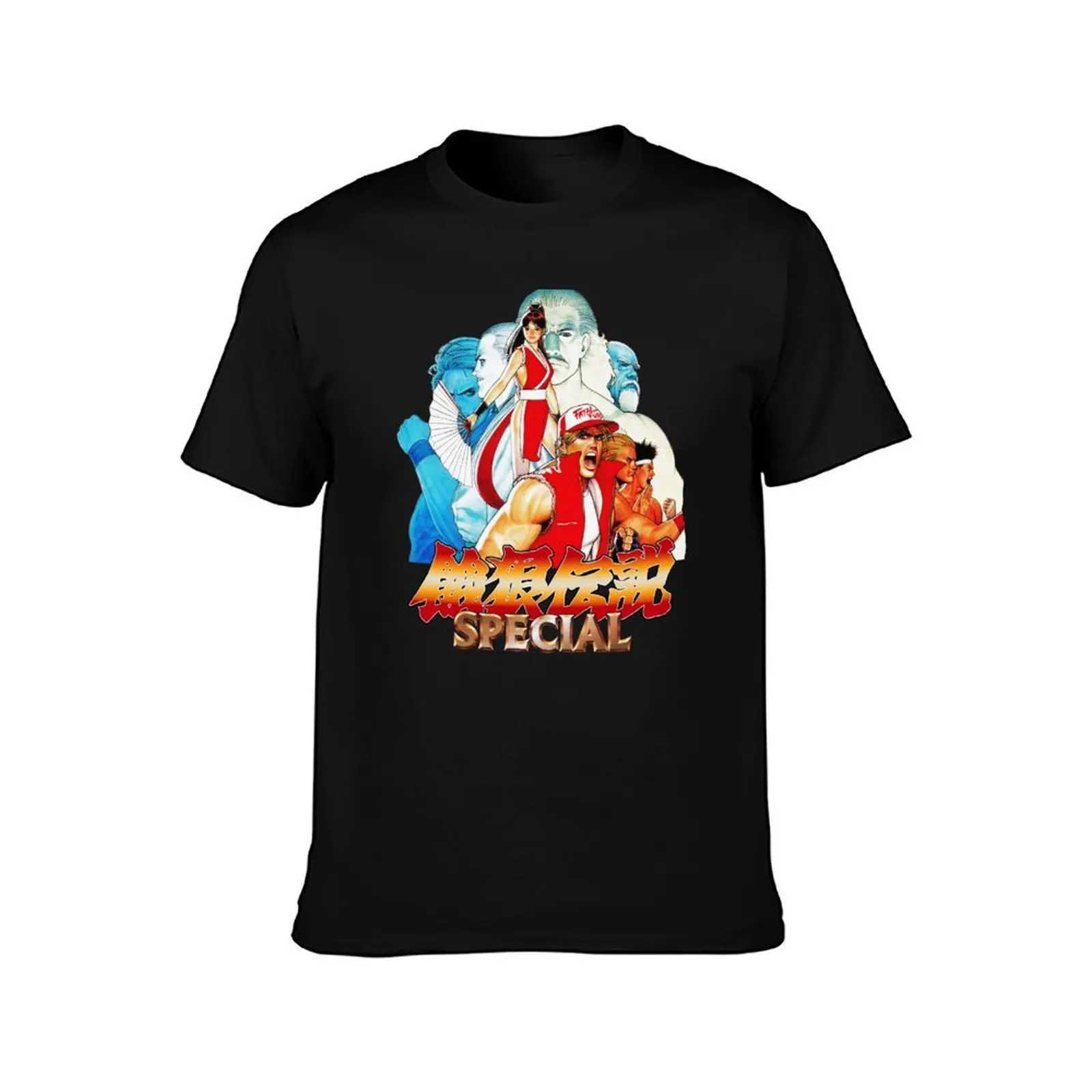 SNK's Fatal Fury Special Japanese Artwork T-Shirt Quick Dry Fishing T-Shirt