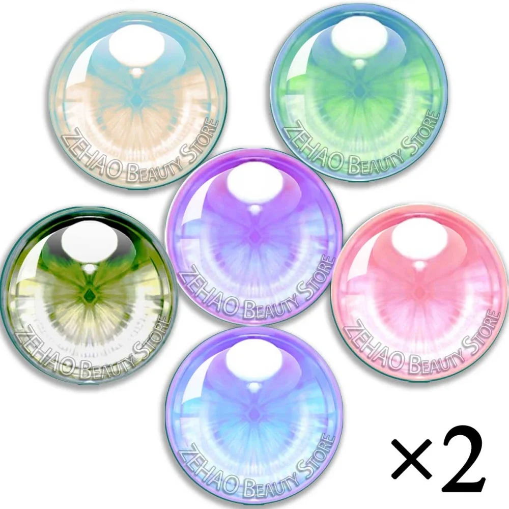 Lemon Fresh Vibe Eyes Glass Blyth BJD Doll Round Glass Eye Cabochon 10MM-40MM Handmade Drop Glue Eye Pupil Girl Toy JD020