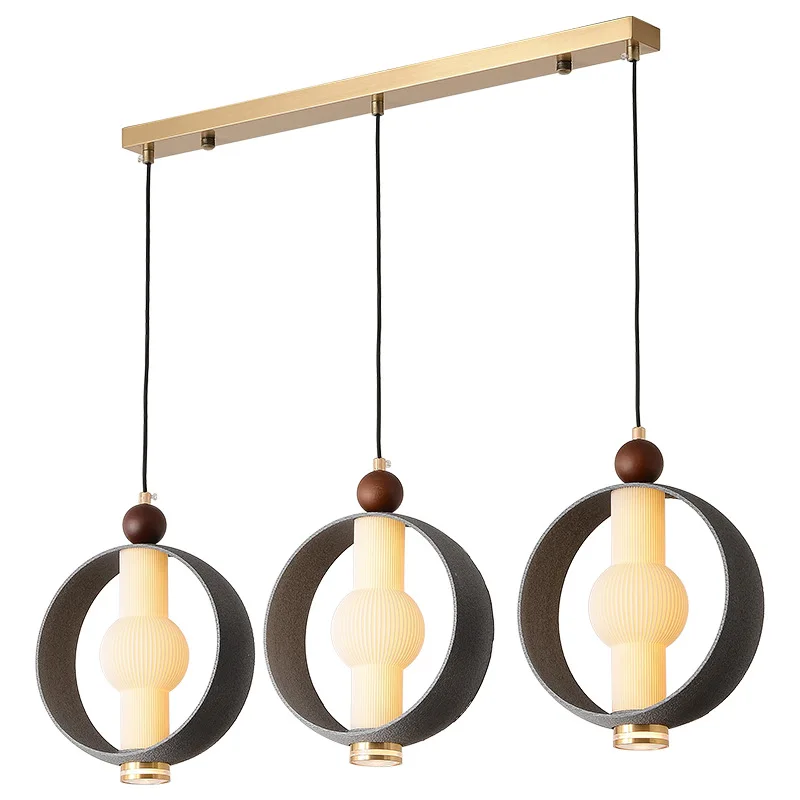 

Medieval style, walnut color, small chandelier, retro, light luxury, living room, corridor, decoration