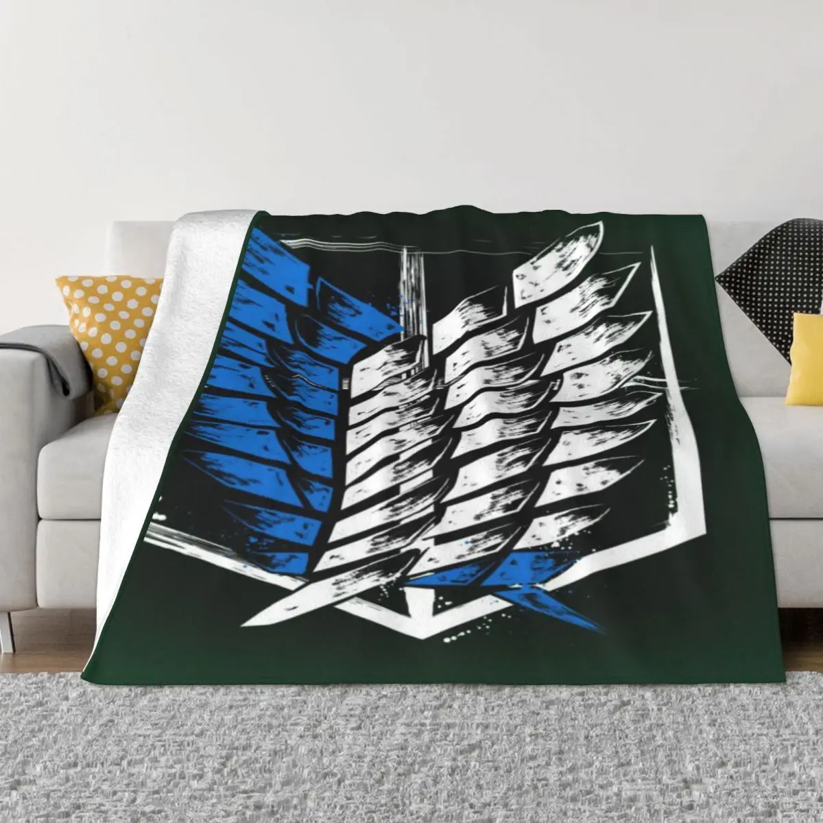 Shingeki No Kyojin 1007 Blanket Bed Blanket Blankets And Throws Throw Blanket